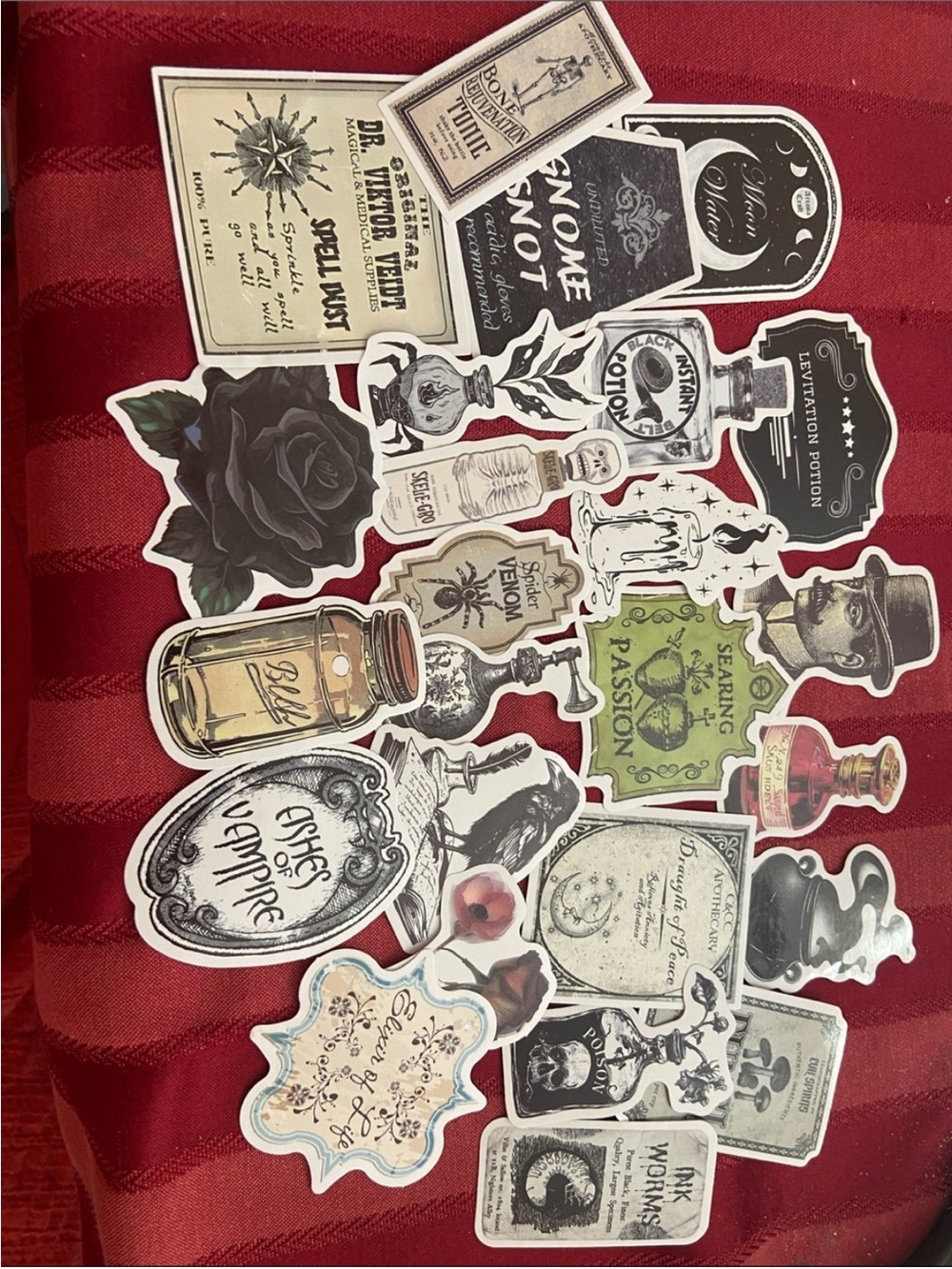 Set of 25 Stickers Decor Spooky Craft Stickers